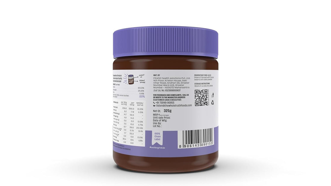 The Whole Truth - Dark Chocolate Peanut Spread