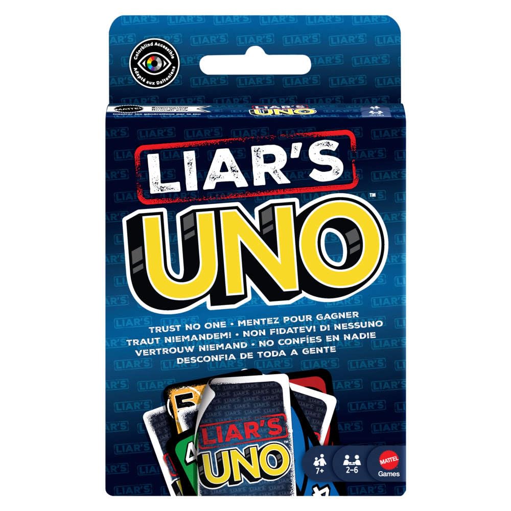 Mattel Games Liar’s UNO Card Game for Adults, Kids, Families, Parties