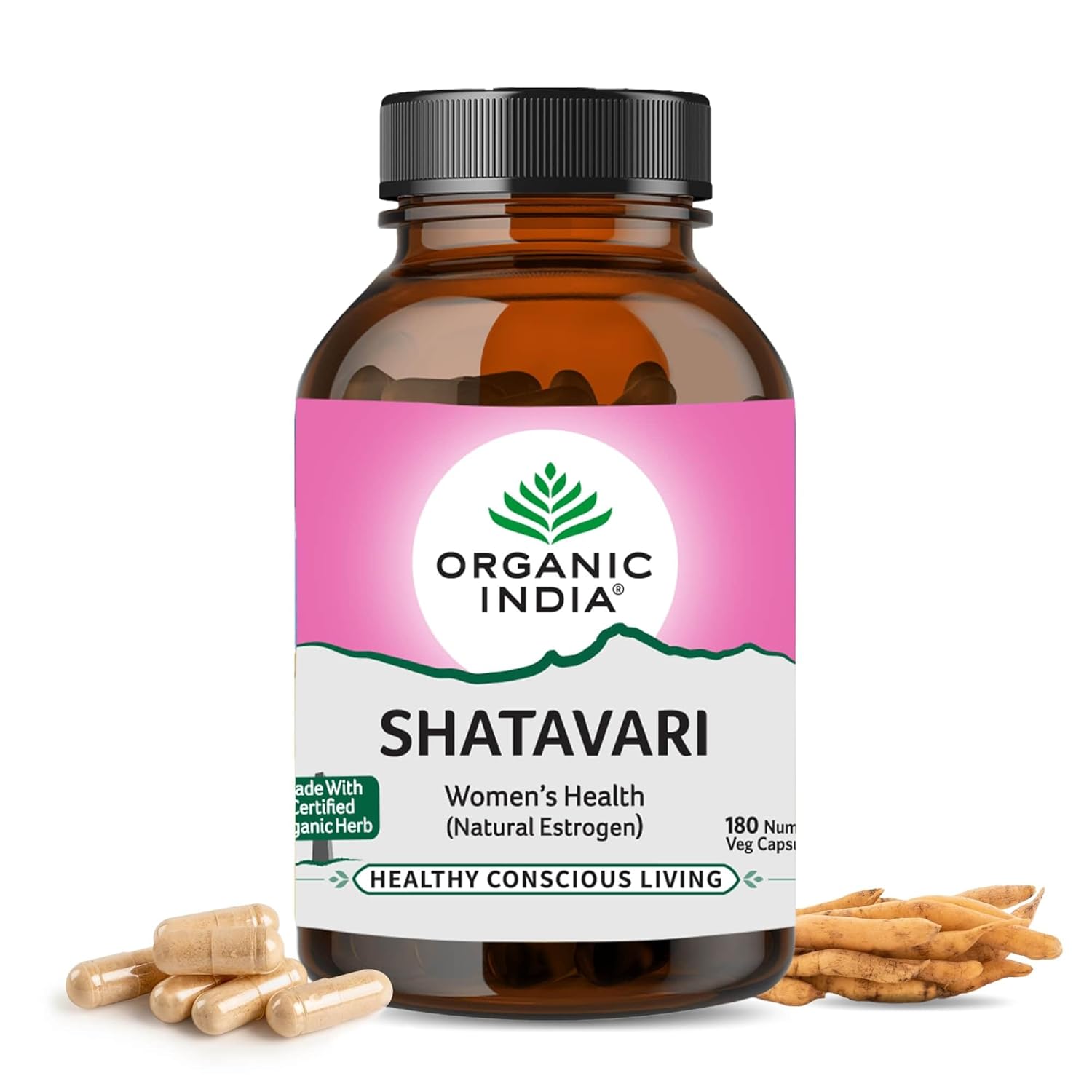 Organic India Shatavari - 180 Veg Capsules