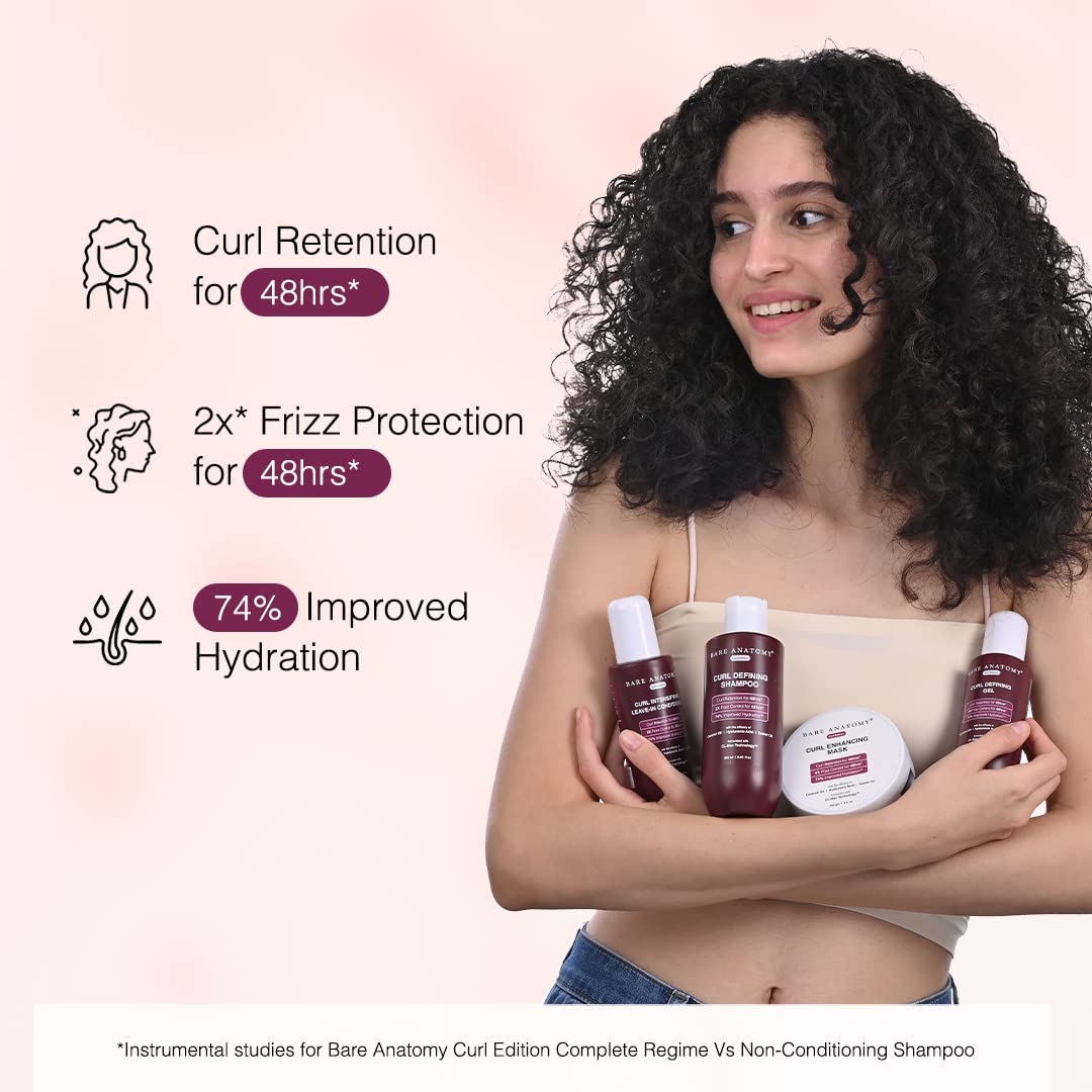 Bare Anatomy Curl Defining Shampoo + Hair Mask + Leave-In Conditioner + Gel