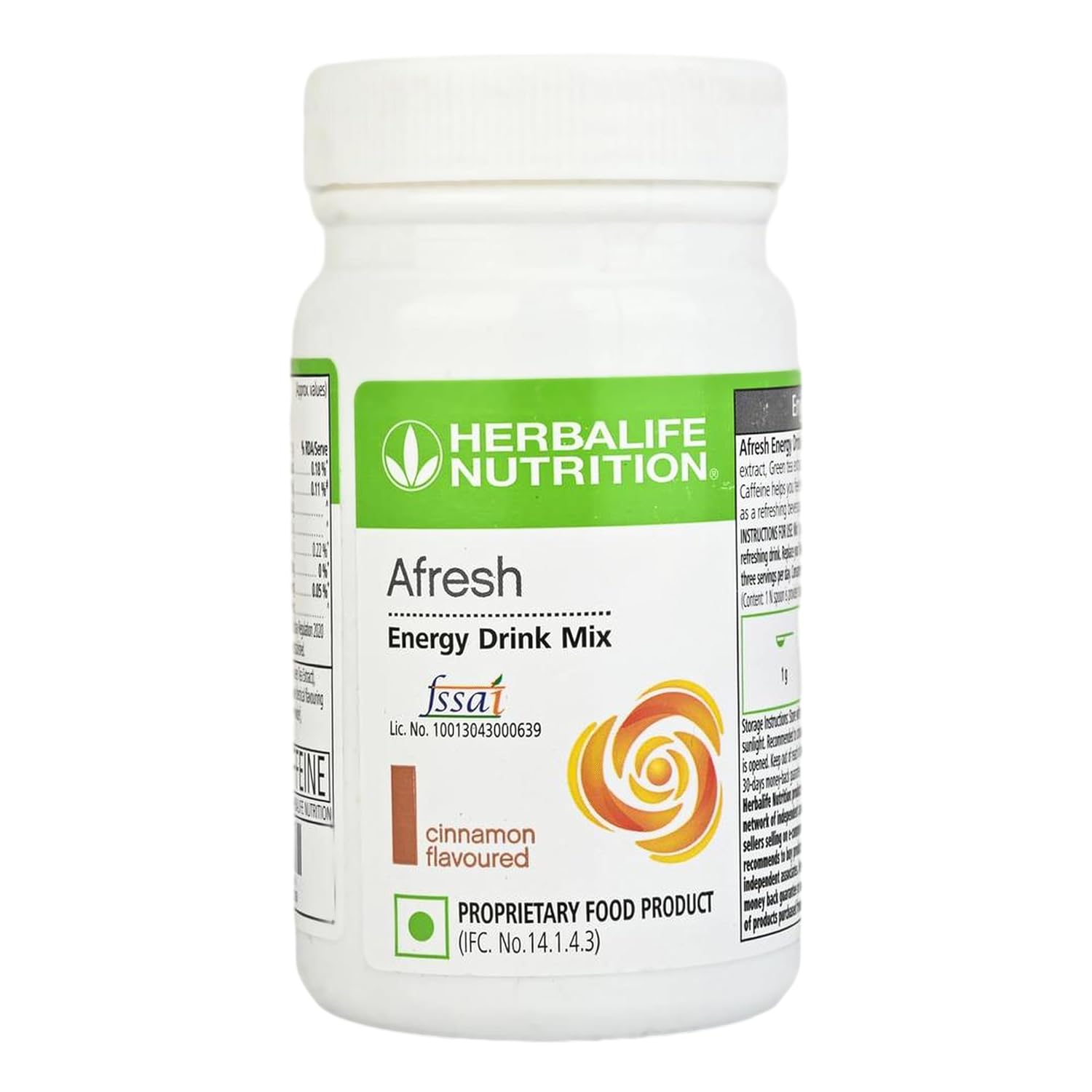 Herbalife Afresh Energy Drink Mix (Cinnamon) - 50g