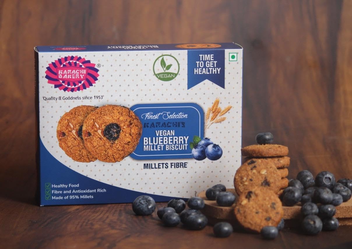 Karachi Bakery Vegan Blueberry Millet Biscuit, 300 g