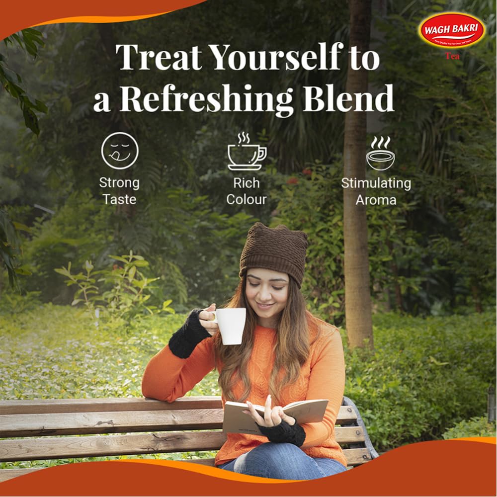 Wagh Bakri Assam, Premium Leaf Tea Carton Pack,500 Gram