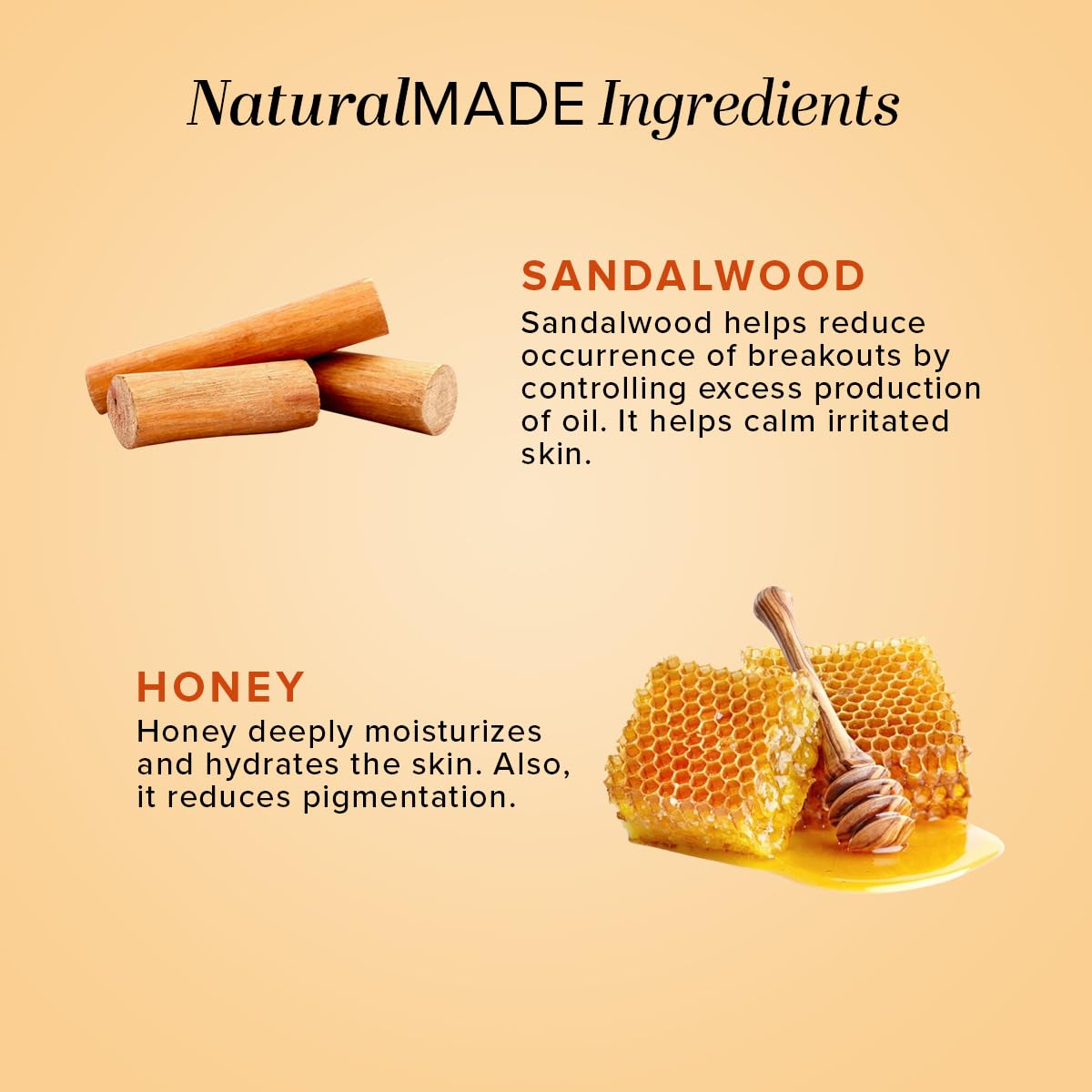 Khadi Natural Sandalwood & Honey Face wash 210 ml