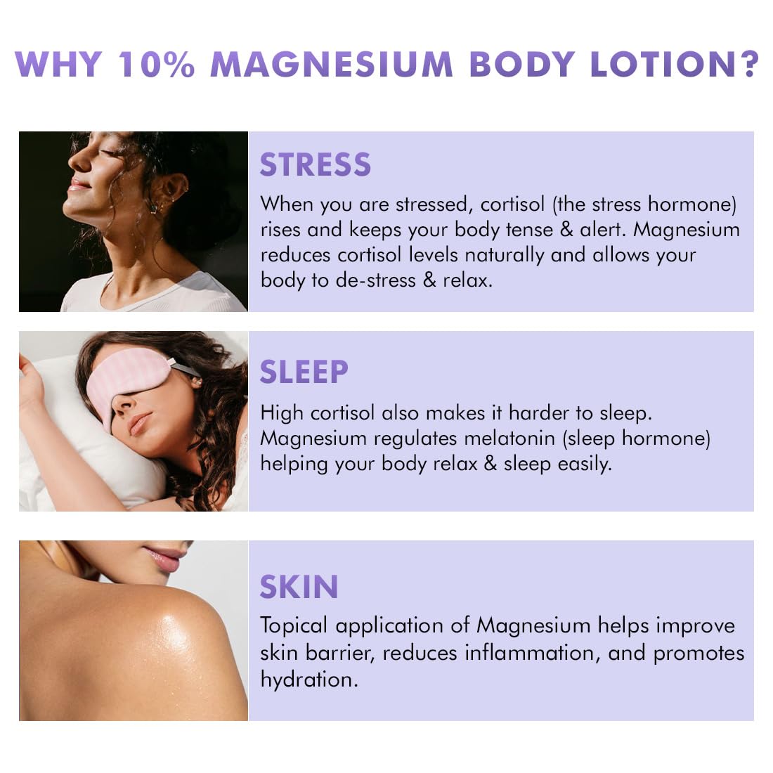 mCaffeine 10% Magnesium Body Lotion | Stress Relief 300ml