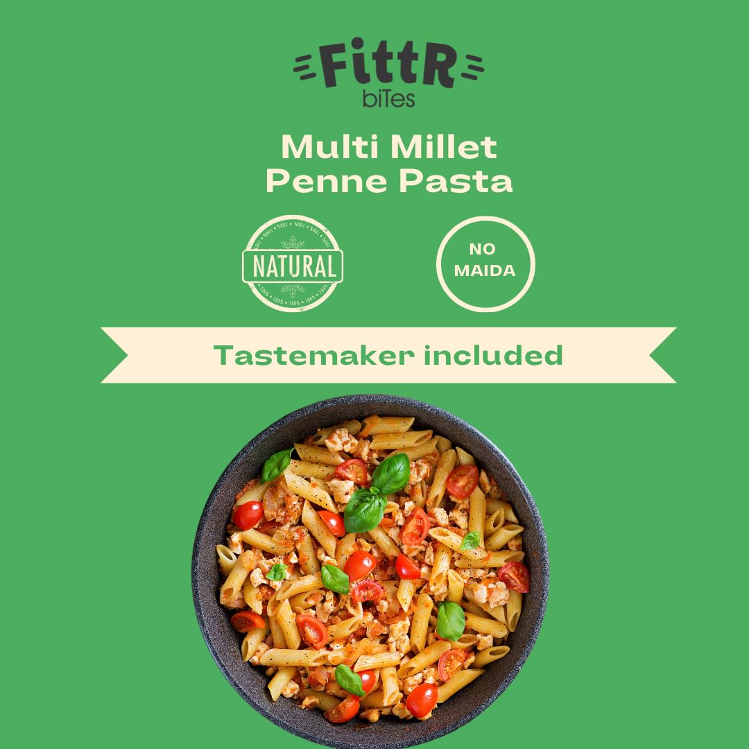 FittR Bites Multi Millet Penne Pasta - 360 Grams