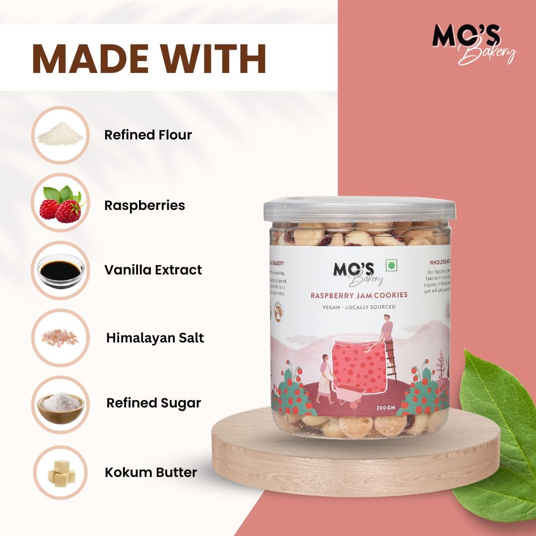 Mo's Raspberry Jam Cookies, 300G | Mini cookies