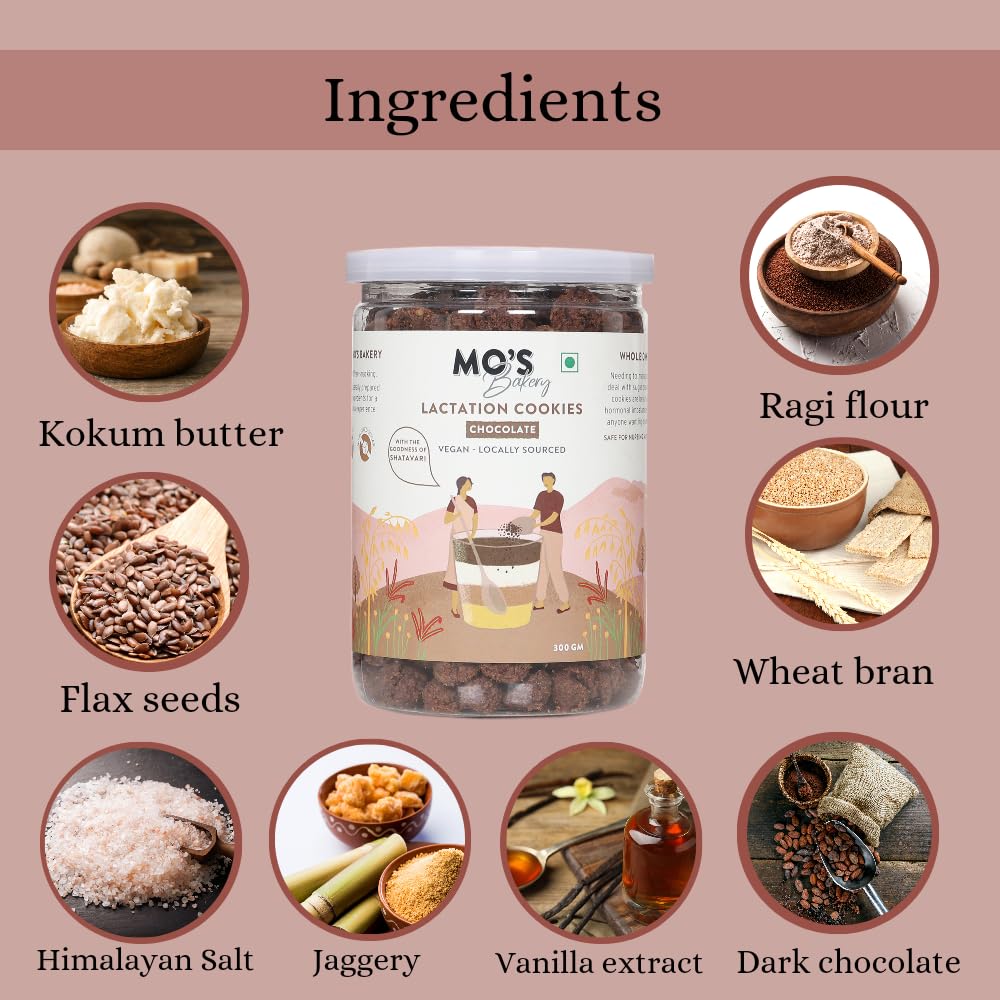 Mo's Dark Chocolate Lactation Cookies for Breastfeeding