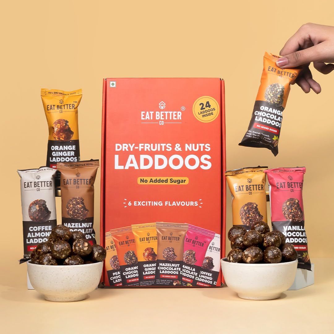 EAT BETTER CO Assorted Laddoo Box-24 Laddoos - 240 G