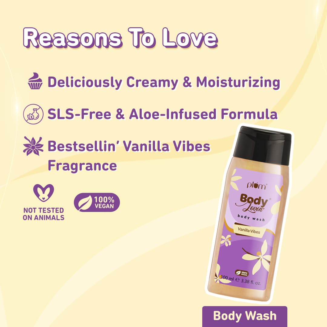 Plum Body Lovin' Vanilla Vibes Bath & Body Gift Set | Pack Of 3
