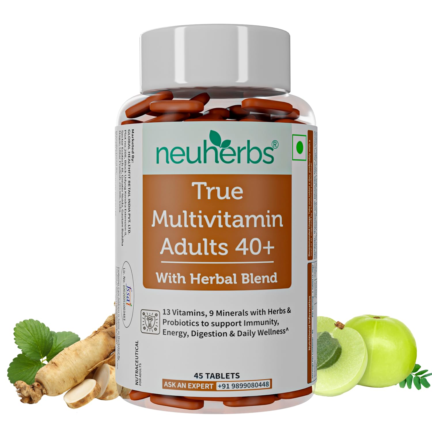 Neuherbs Adults 40+ Multi Vitamin - 60 Tablets