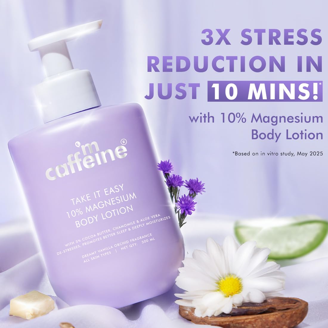 mCaffeine 10% Magnesium Body Lotion | Stress Relief 300ml
