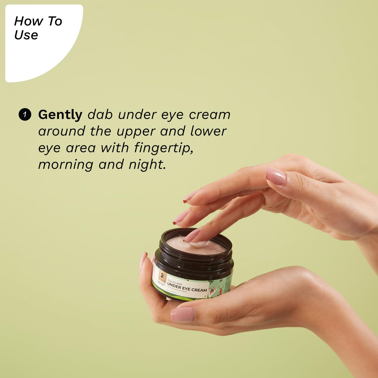 Pilgrim Squalane Under Eye Cream for Dark Circles & Puffiness