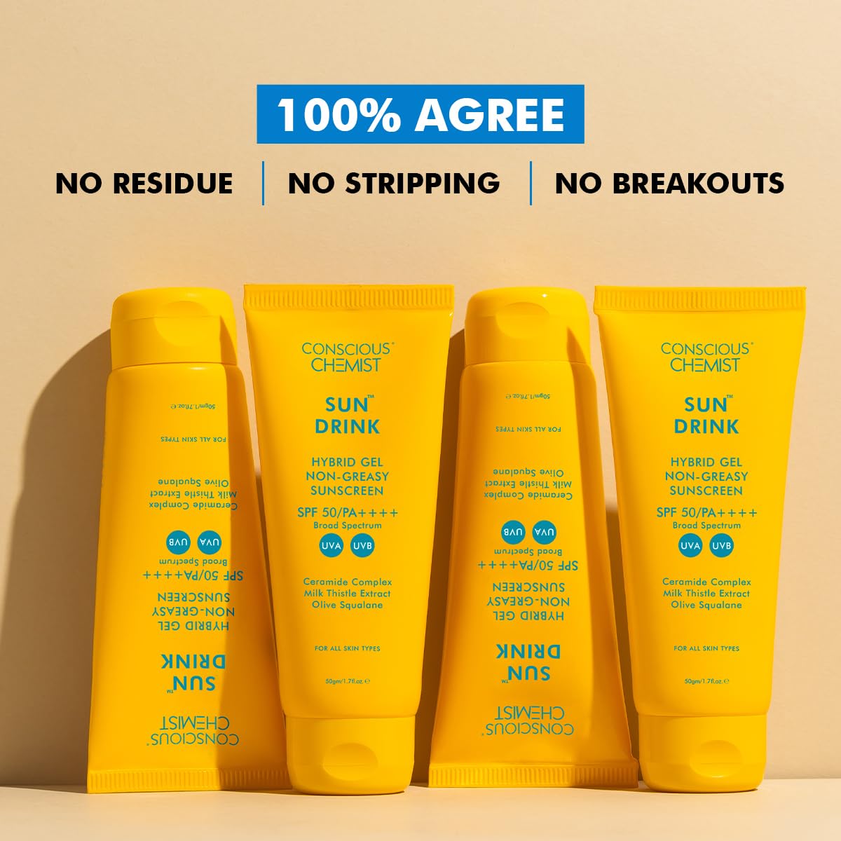 Conscious Chemist Dewy Ceramide Sunscreen SPF 50 PA++++