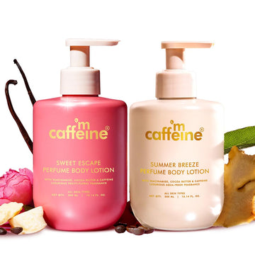 mCaffeine Fruity & Aqua Lotion Combo – 300ml x 2