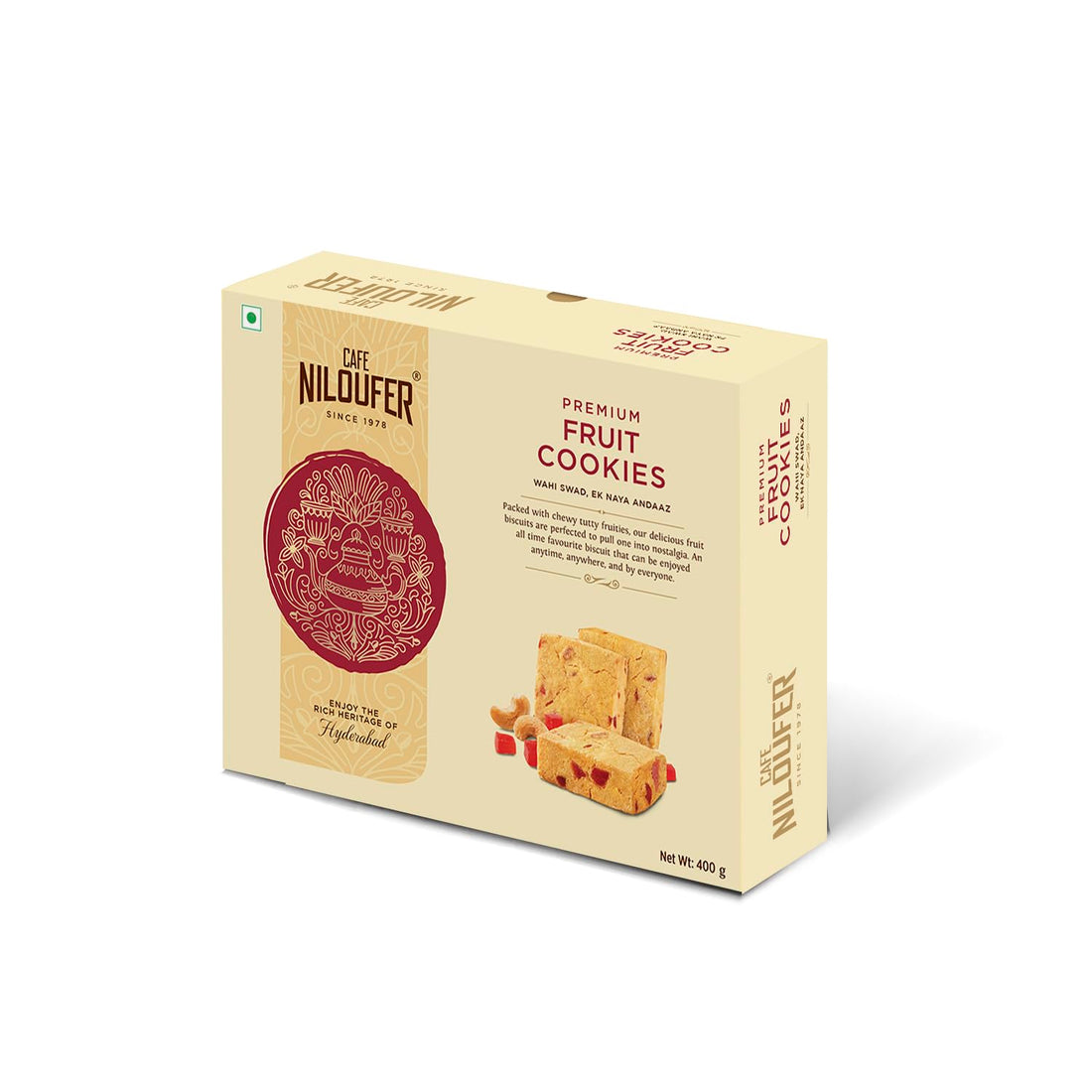 Cafe Niloufer Premium Fruit Biscuits 400g