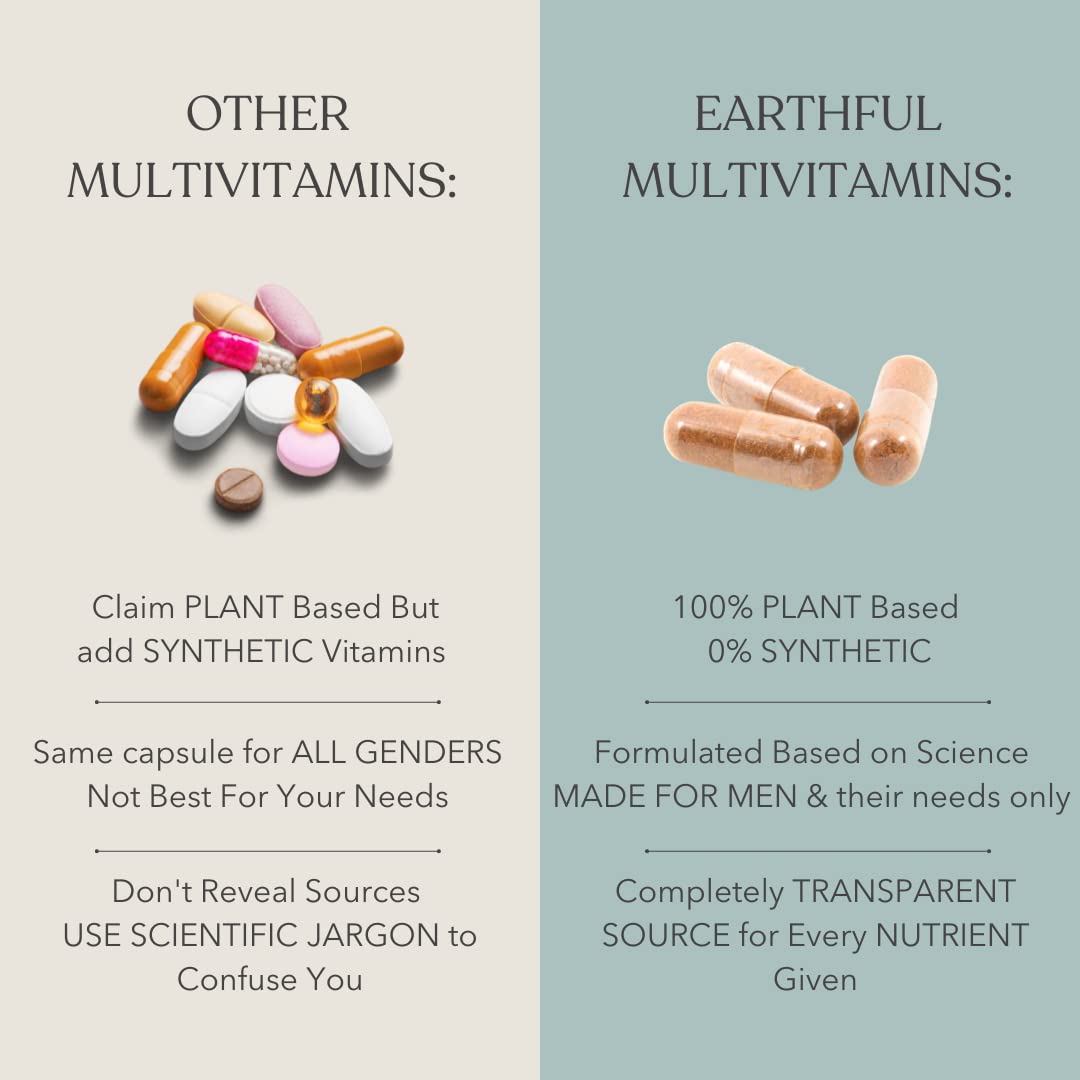 Earthful Multivitamin for Men  60 Capsules