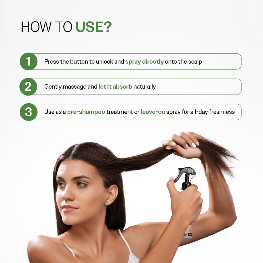 Bare Anatomy Nature x Science Dandruff Control Scalp Spray for Dandruff & Flake Reduction - 200 ml