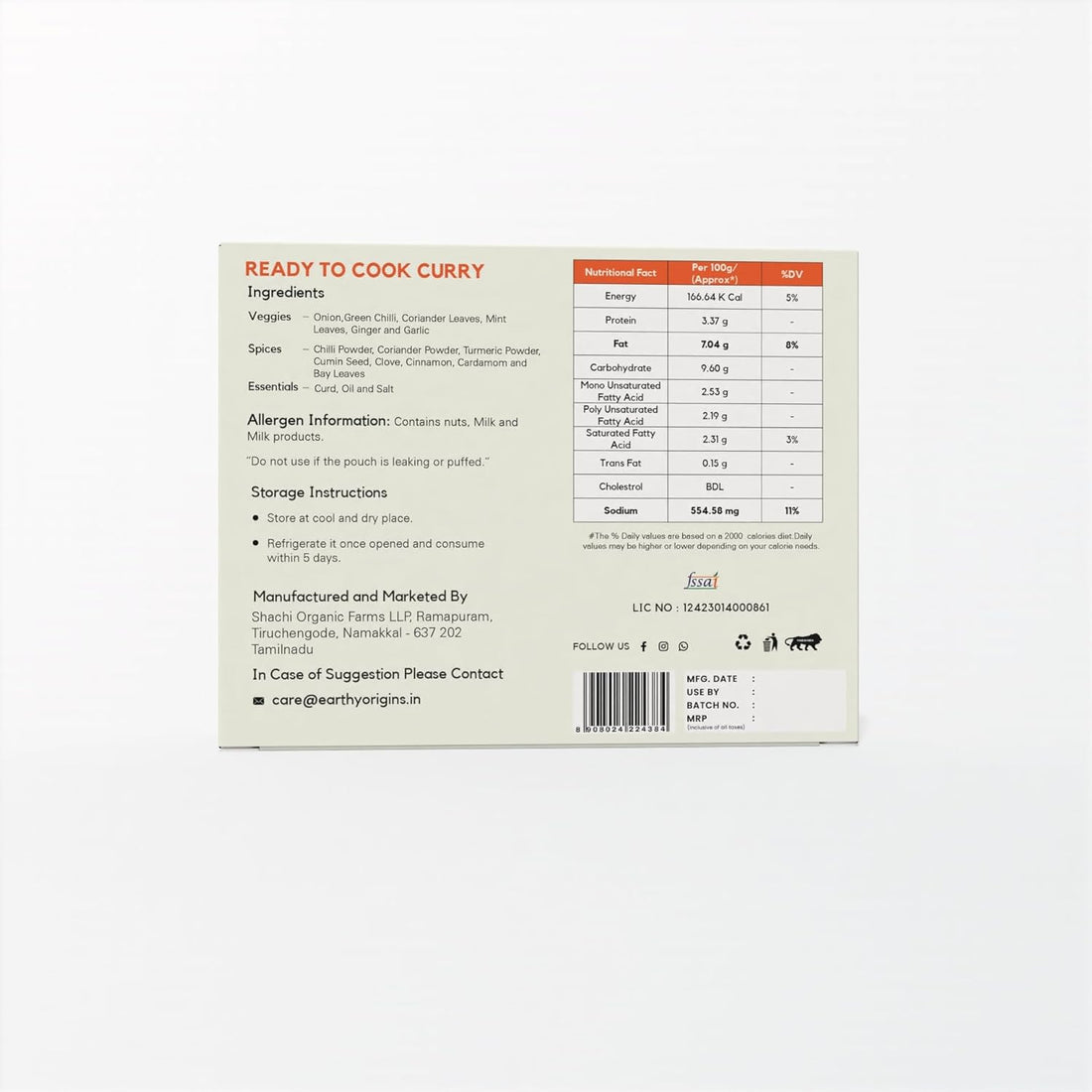 Earthy Origins Hyderabadi Chicken Curry Paste - 200g