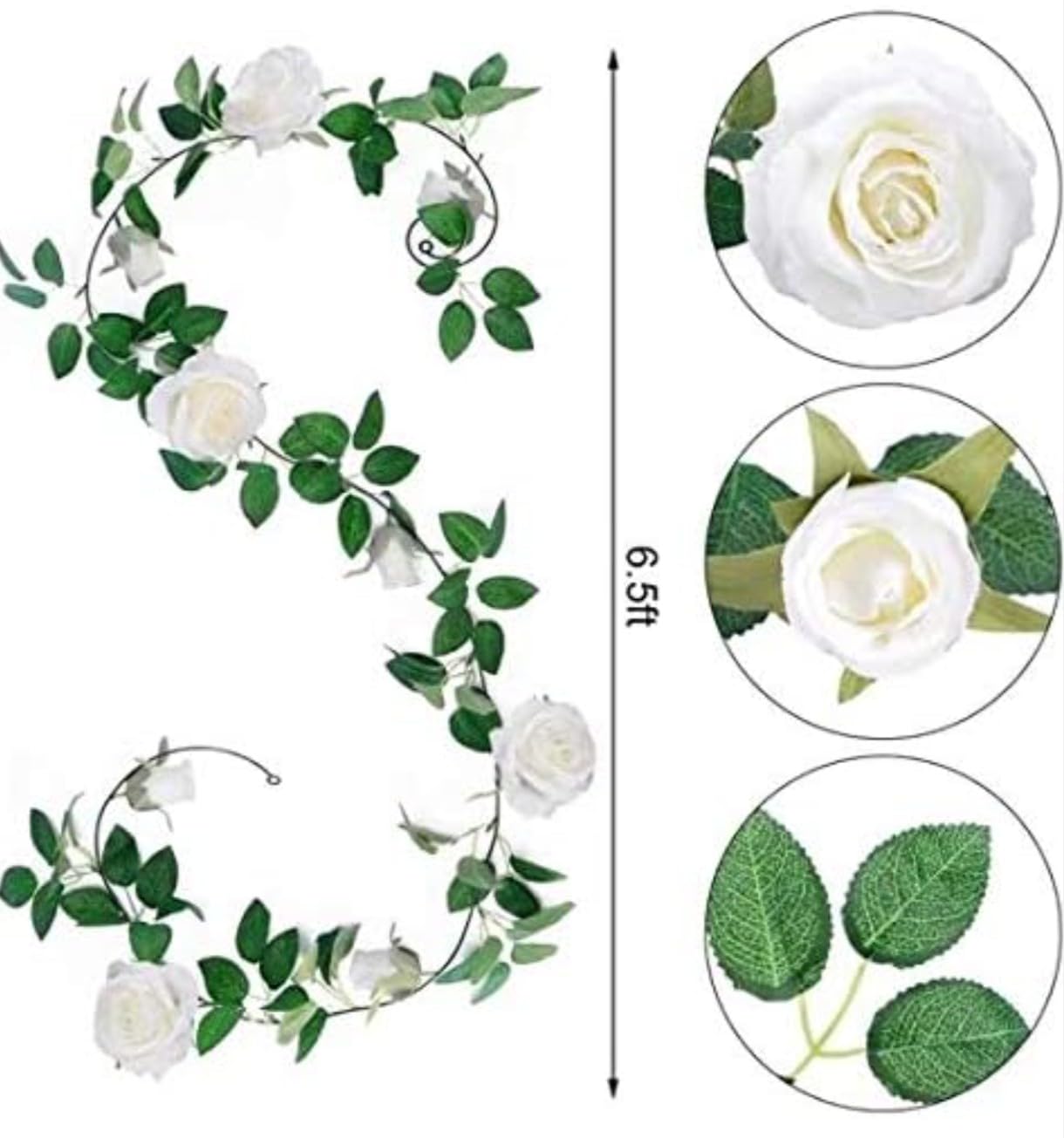 VRB Dec 1 Pcs Artificial Flower Vine Garlands Hanging Artificial Flowers