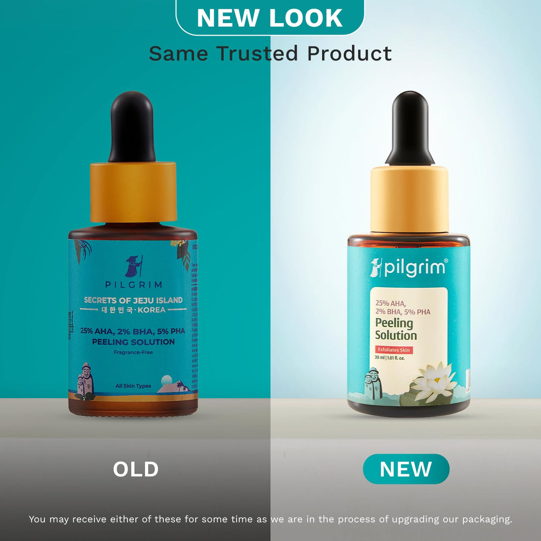 Pilgrim AHA BHA PHA Peeling Solution for Glowing Skin