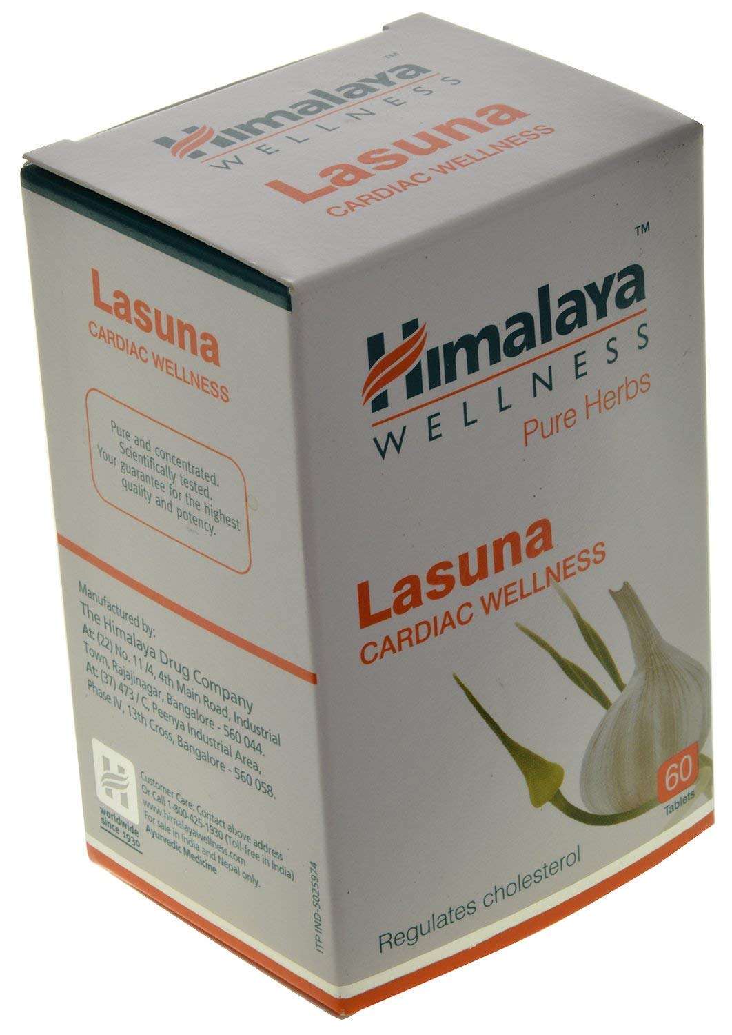 Himalaya Pure Herbs Lasuna Cardiac Wellness Tablets