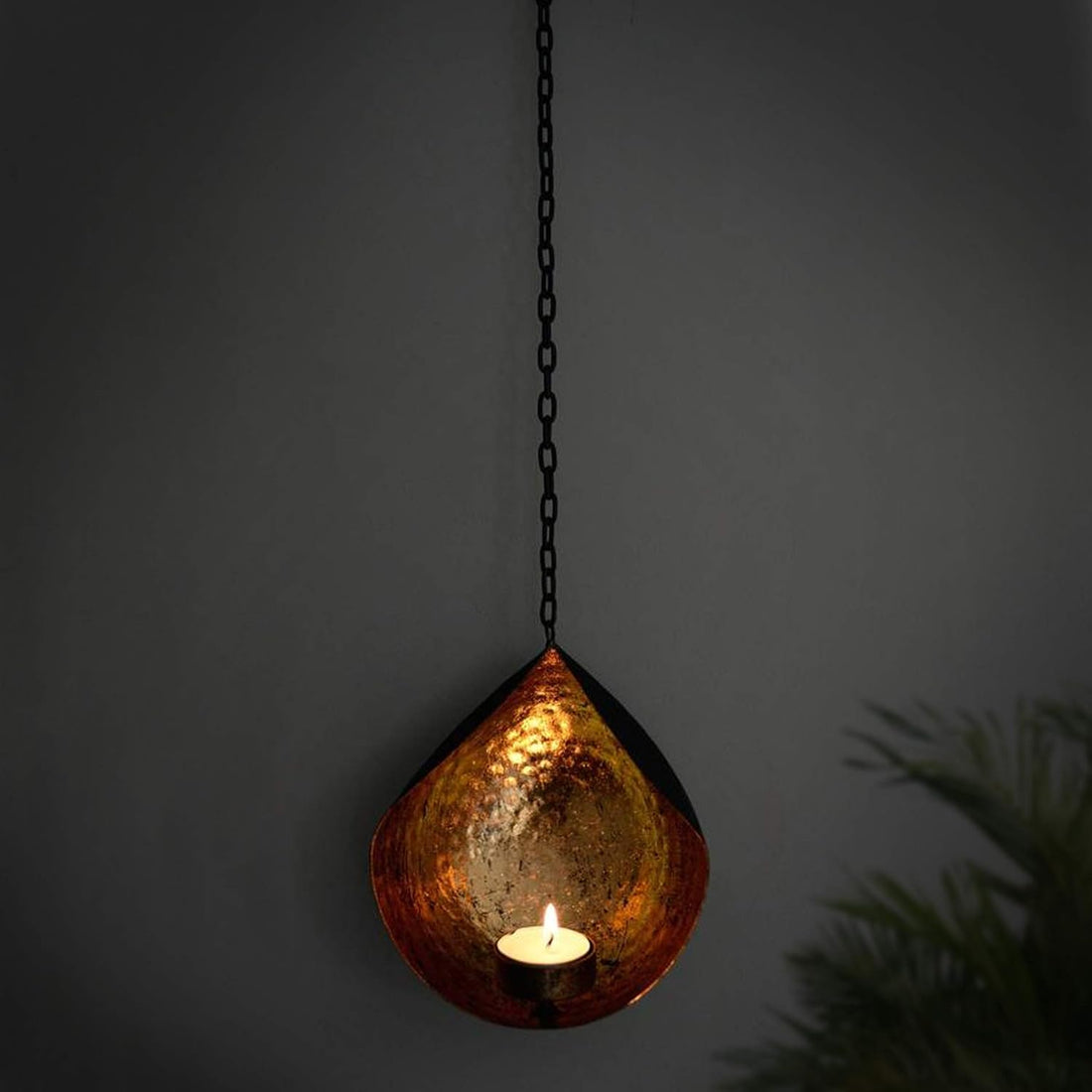 TIED RIBBONS Wall Hanging Tealight Candle Holders Metal Wall Sconce - Pack of 1