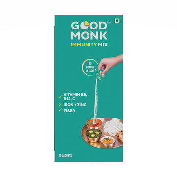 Good Monk Immunity Mix Ultimate Immunity Booster for Men, Women & Kids | 30 sachets 54gm