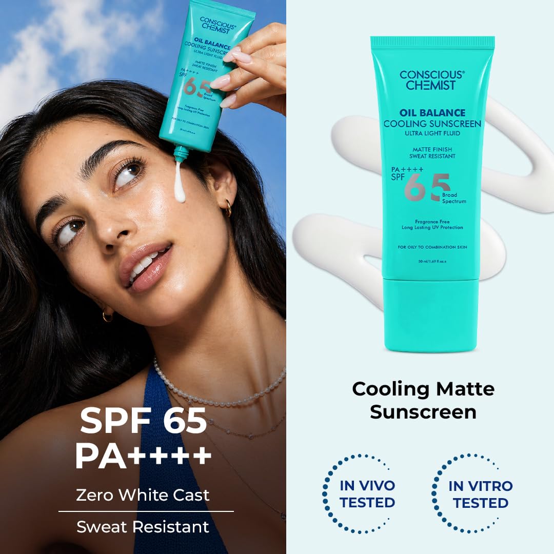 Conscious Chemist® Oil Balance Cooling Sunscreen SPF 65 PA++++ - 50ml