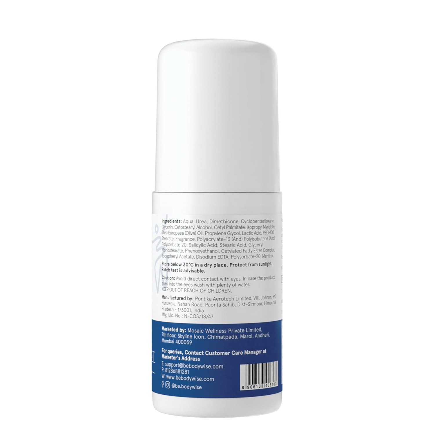 Be Bodywise 20% Urea Foot Cream Roll On 50ml