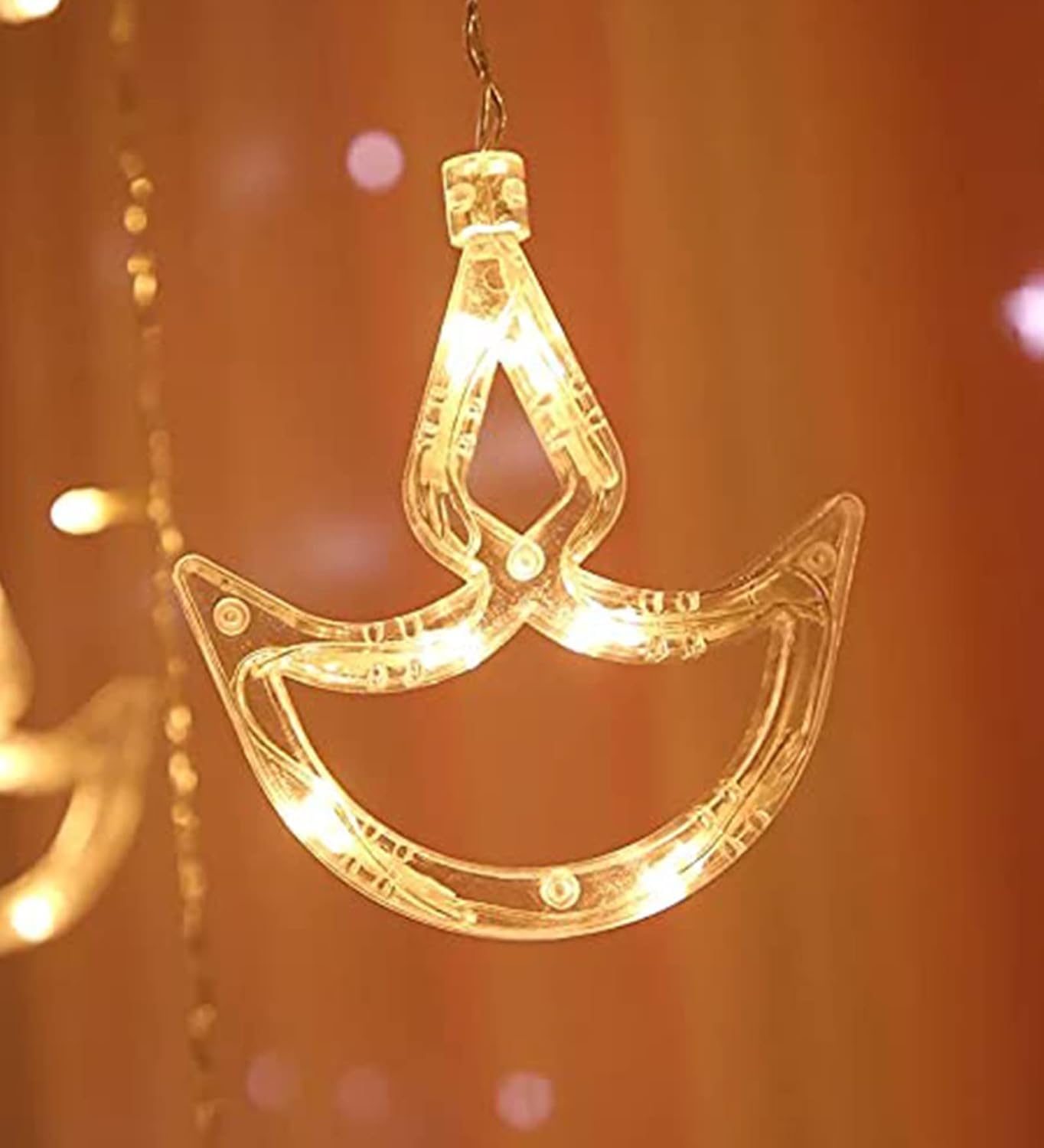 Desidiya Warm White Diya/Diwali Light Curtain, 2.5 Meters