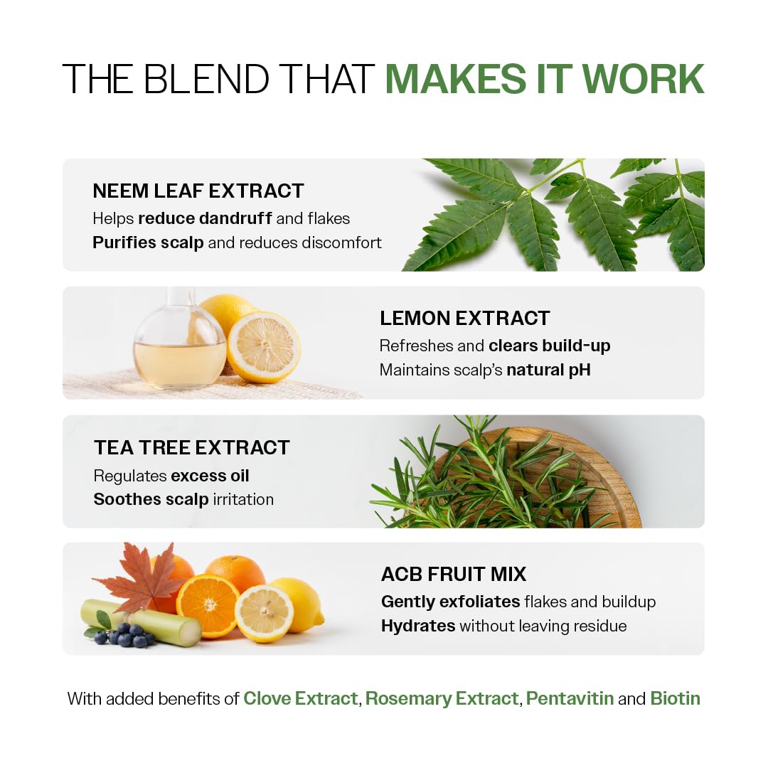 Bare Anatomy Nature x Science Dandruff Control Scalp Spray for Dandruff & Flake Reduction - 200 ml