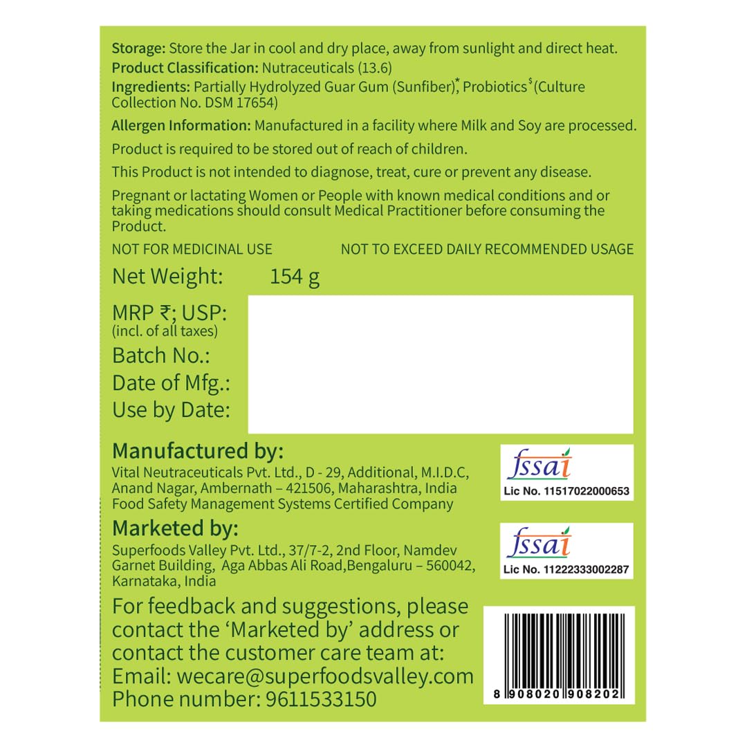 Good Monk Fiber Fix | Constipation, Bloating & Gas Relief |50 Servings| 150gm