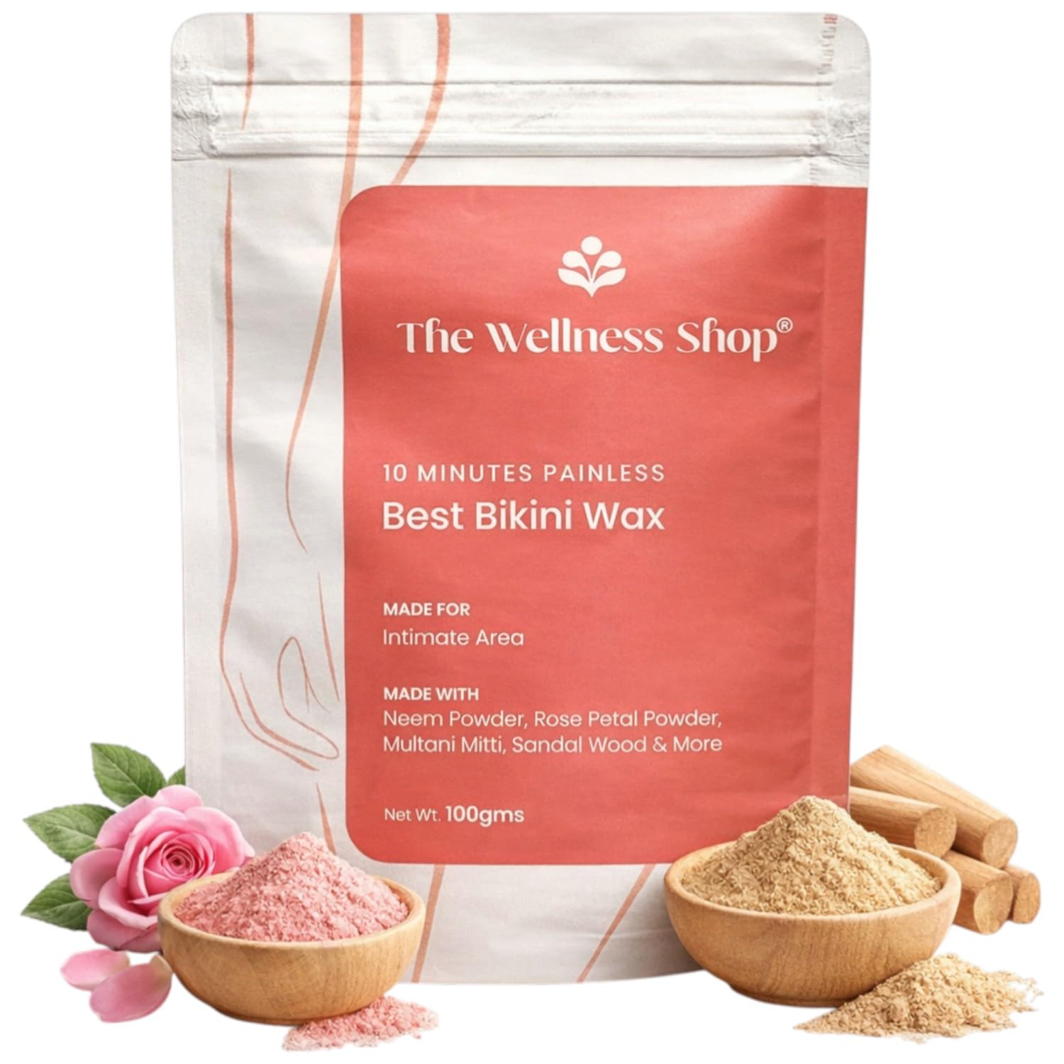 The Wellness Shop - Bikini Wax Powder 10 Minutes Herbal Hair Removal