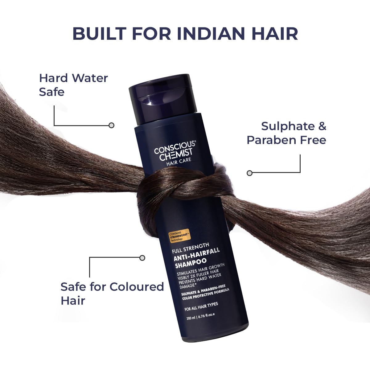 Conscious Chemist® Anti Hairfall Shampoo - 200ml