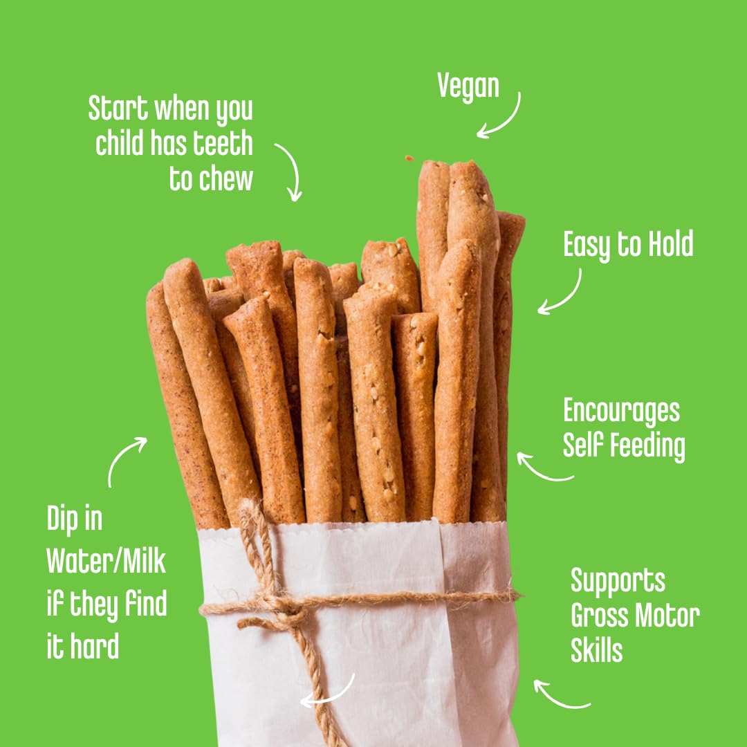 Early Foods - No Refined Sugar No Maida Ajwain Teething Sticks - 150g