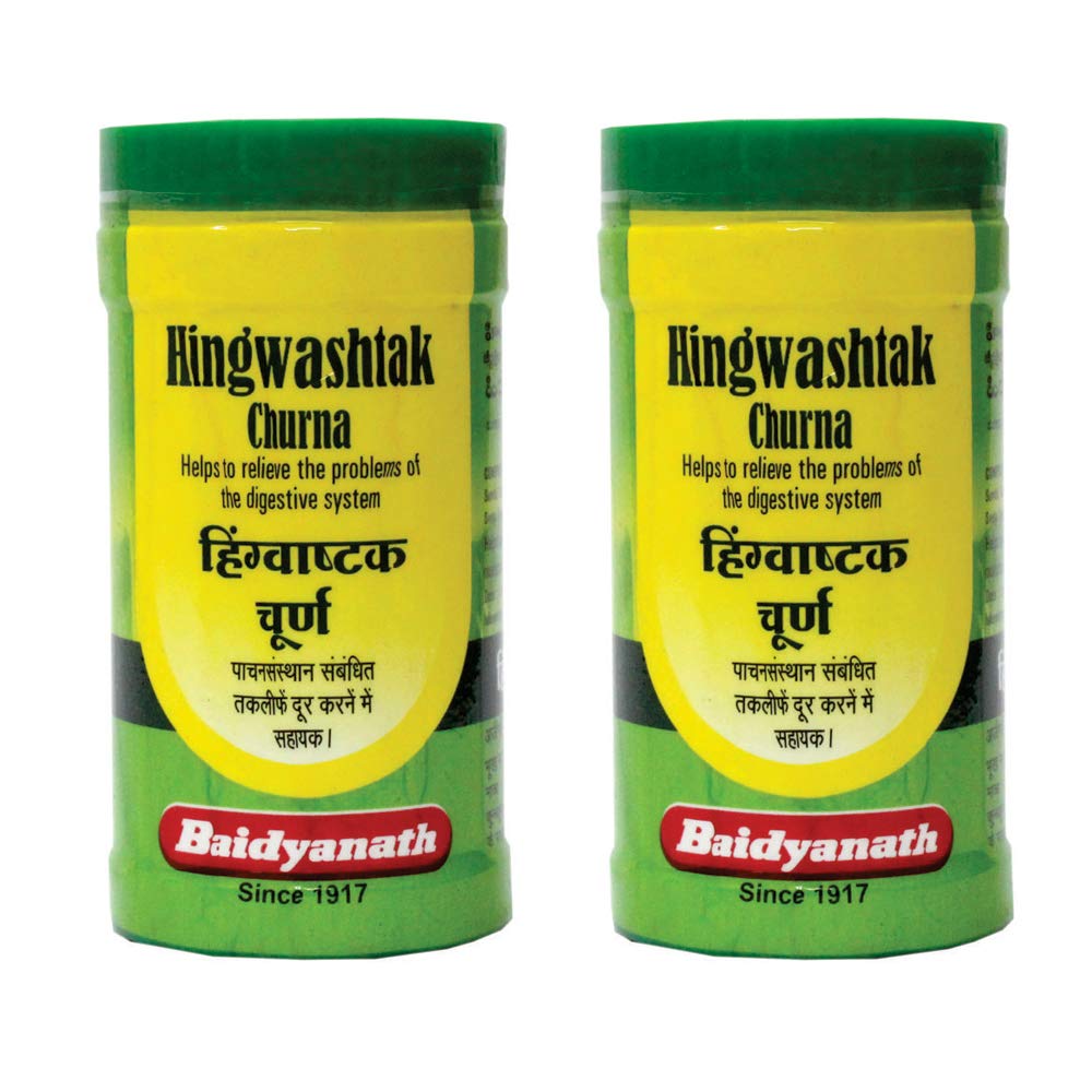 Baidyanath Hingwashtak Churna I Indigestion I Loss of Appetite I 60 gm (Pack of 2)