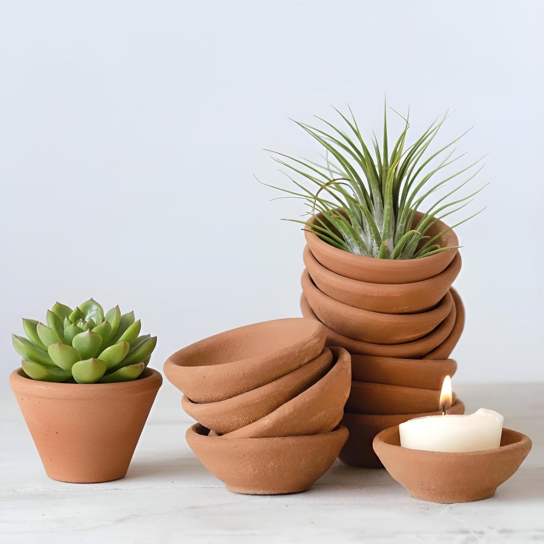 Handmade Clay Mitti Diya for Diwali | Pack of 100