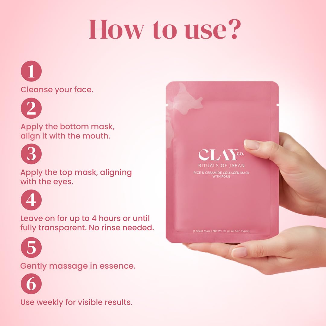 ClayCo Rice & Ceramide Collagen Sheet Mask - 35g