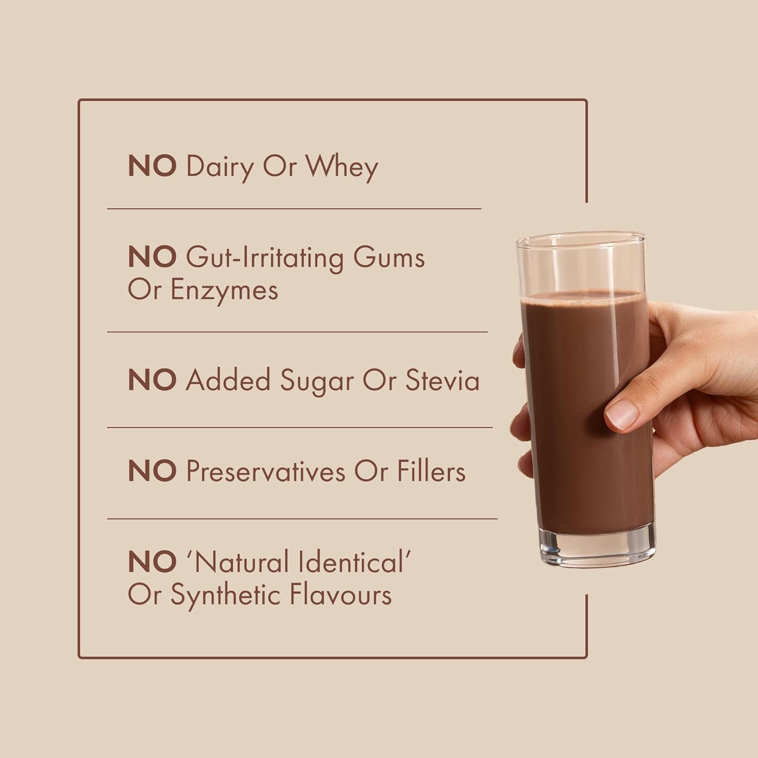 Cosmix No-Nonsense Plant Protein Pro | 26g Protein/Serve | Kerala Vanilla Bean - 500 G