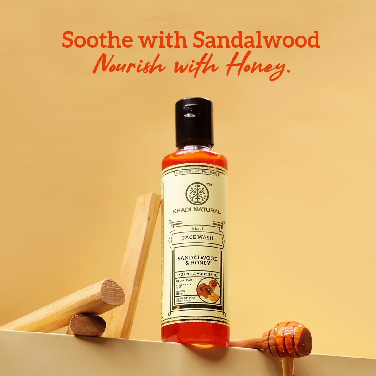Khadi Natural Sandalwood & Honey Face wash 210 ml