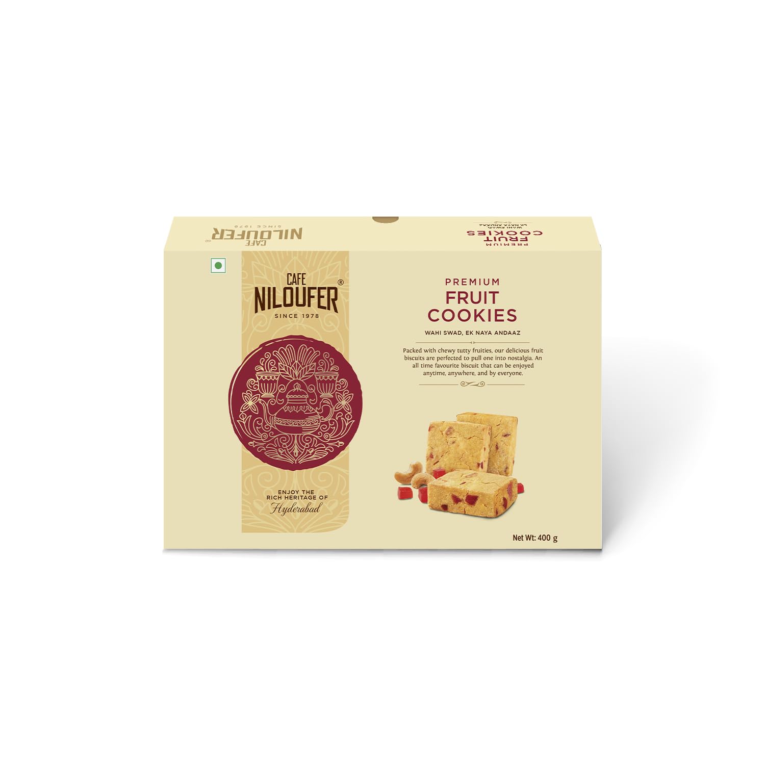Cafe Niloufer Premium Fruit Biscuits 400g