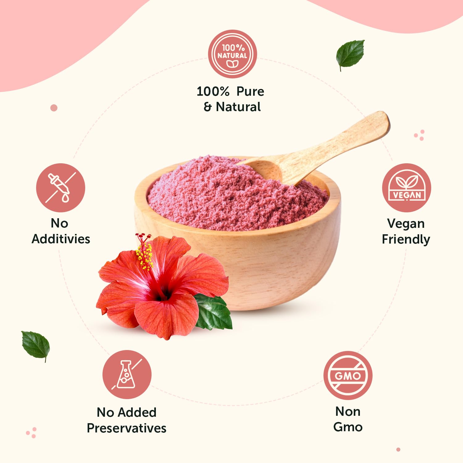 Neuherbs Organic Hibiscus Powder For Women & Men - 100 g