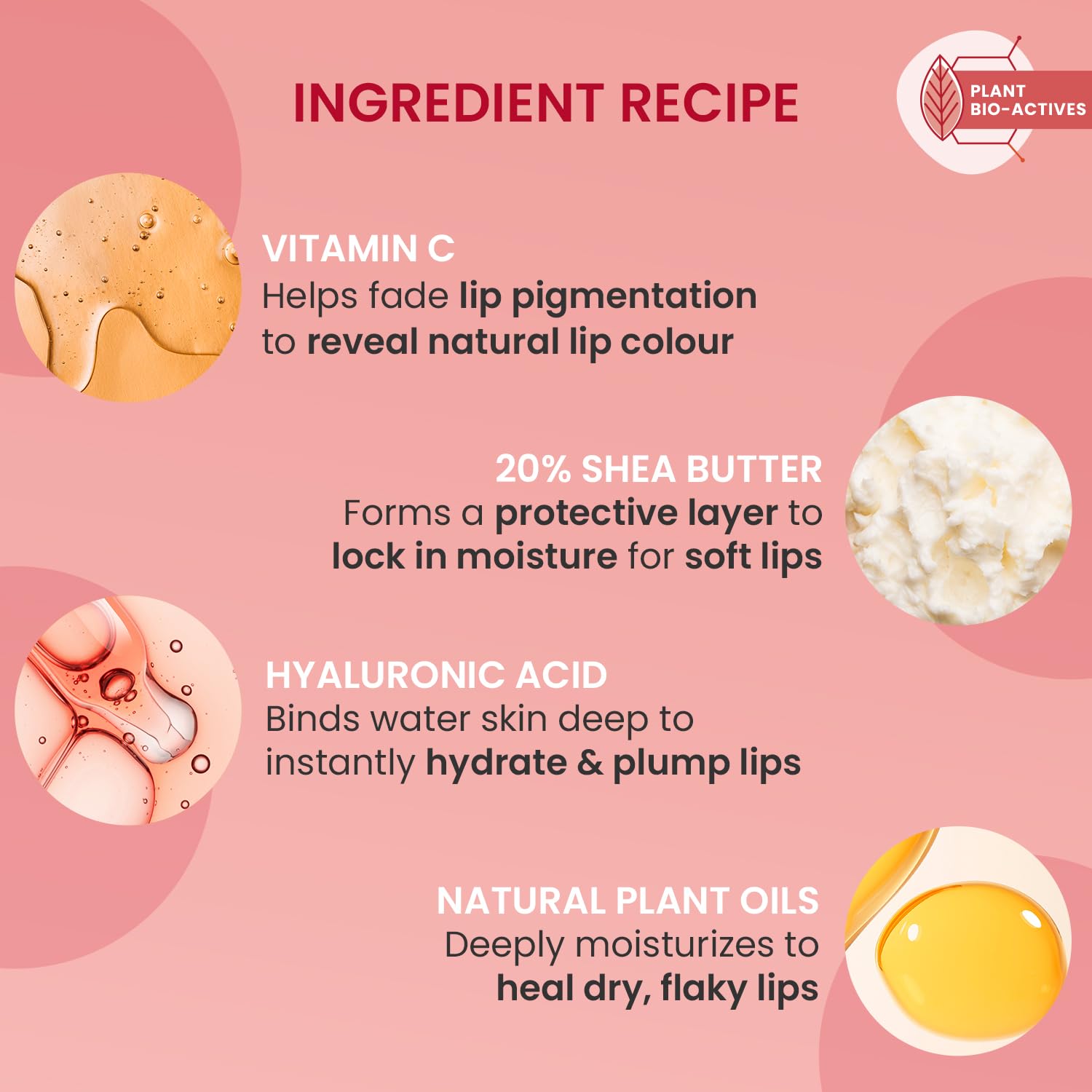 DOT & KEY Lip Plumping Mask With Shea Butter & Vitamin C + E For Naturally Glowing Lips