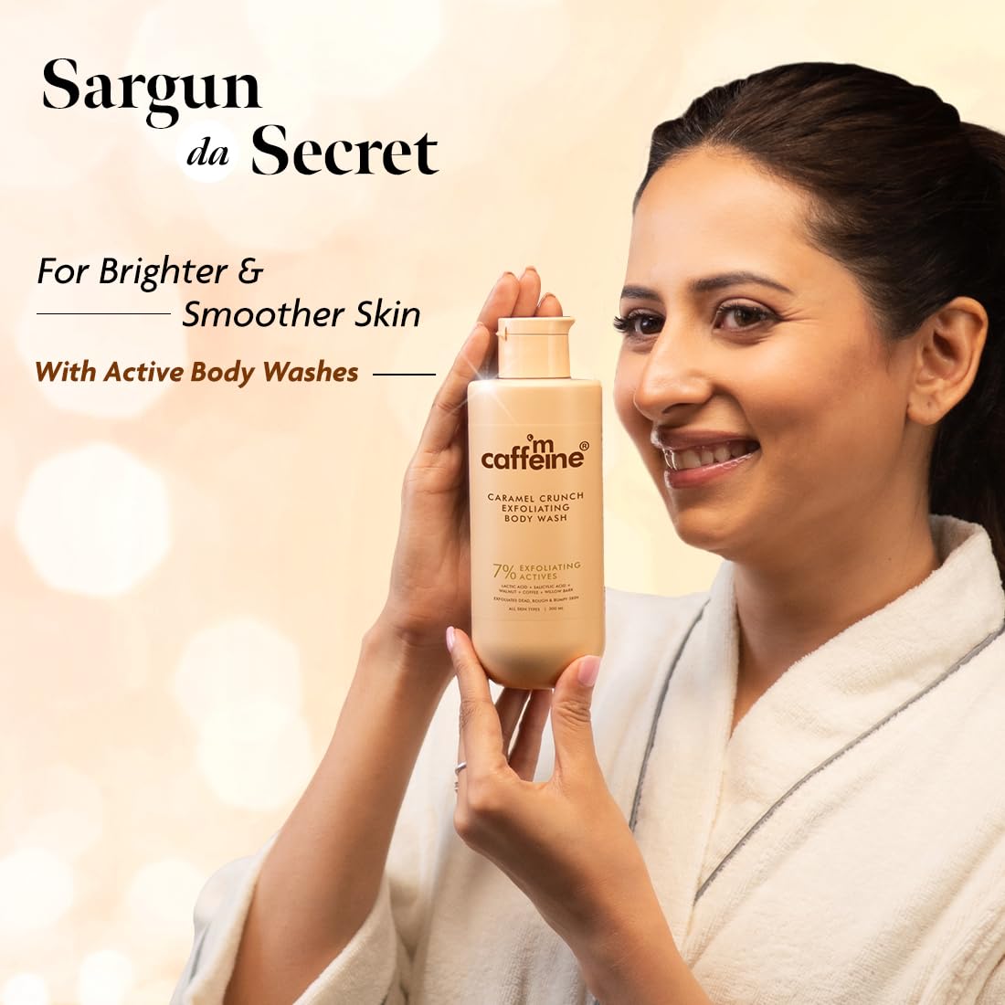 mCaffeine Exfoliating Body Wash for Smooth, Clear Skin (300ml)