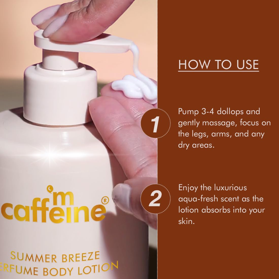 mCaffeine Fruity & Aqua Lotion Combo – 300ml x 2
