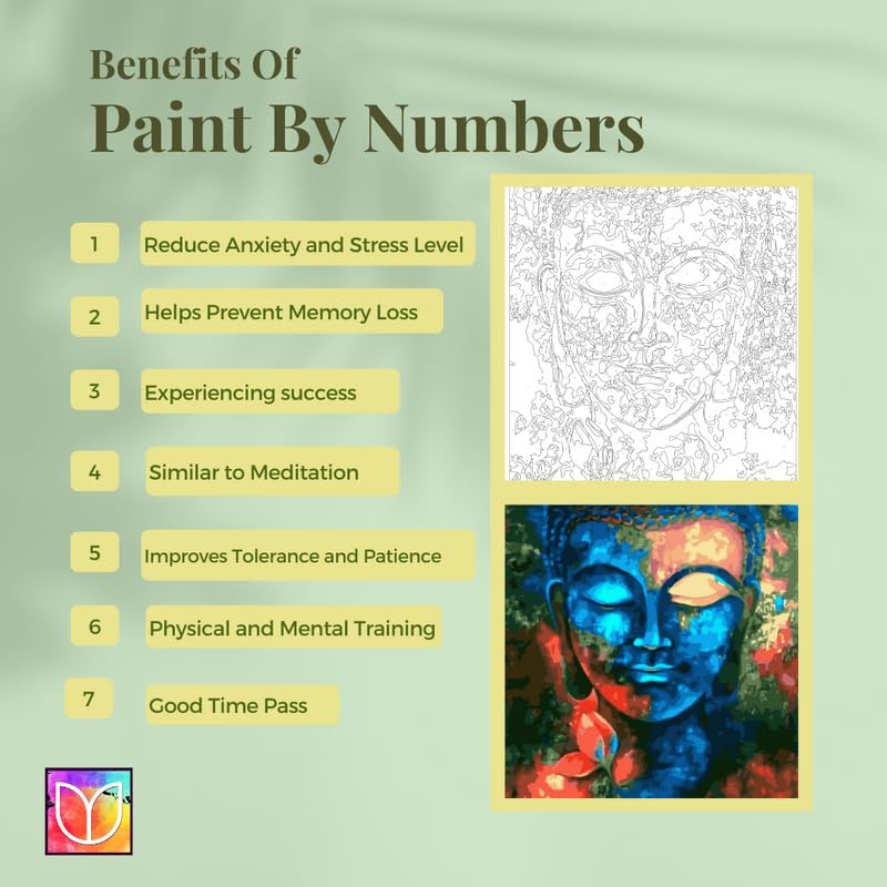 TULIP N TURTLE Hut Diy Acrylic Paint By Number Kit For Adults Kids Beginner Number Painting Kit Diy Canvas Painting By Number