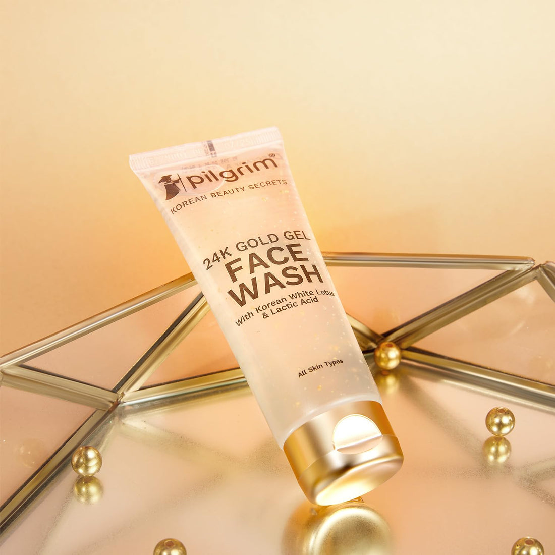 Pilgrim 24K Gold Gel Facewash – Glow & Even Skin Tone 80ml