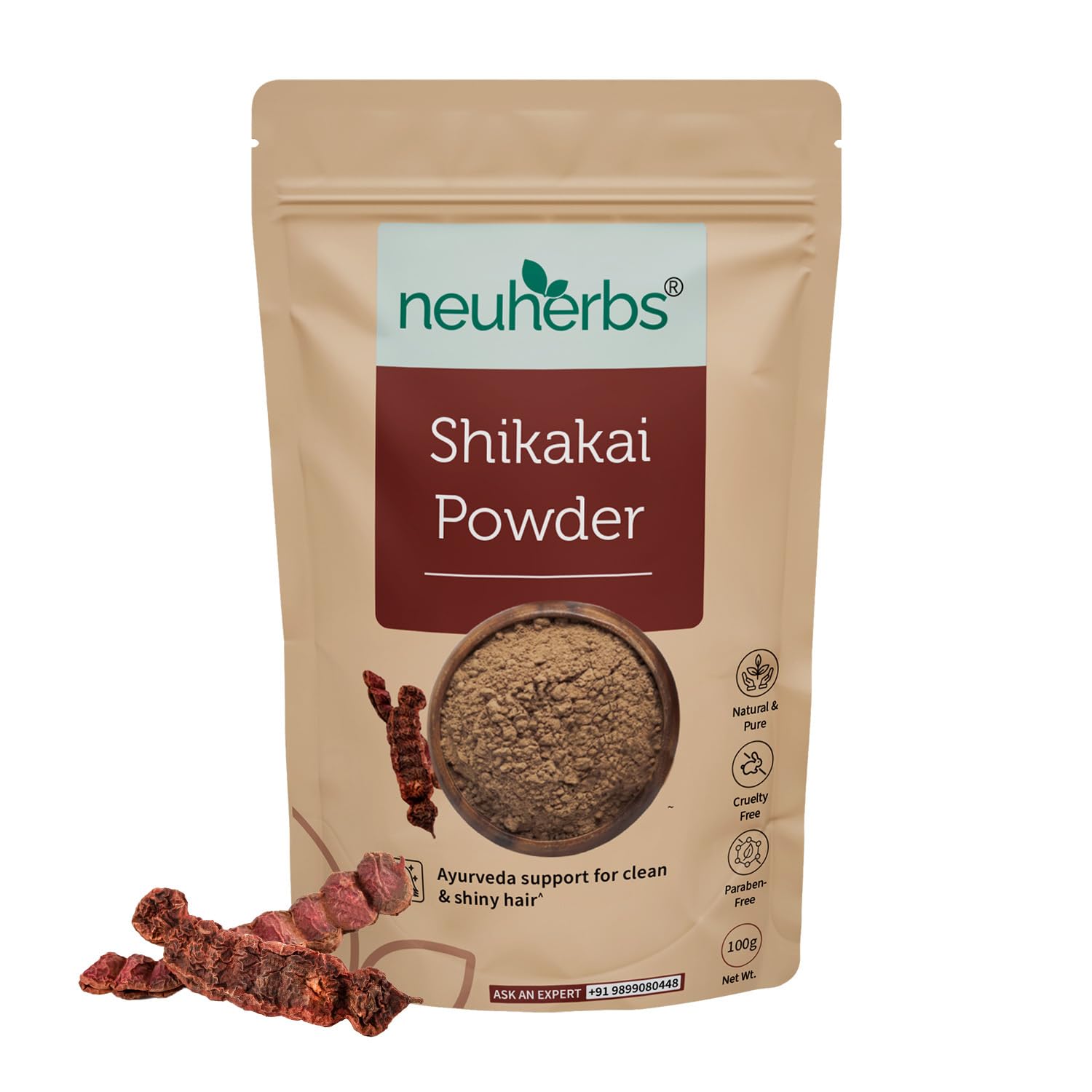 Neuherbs For Normal Hair Shikakai Powder - 100 g
