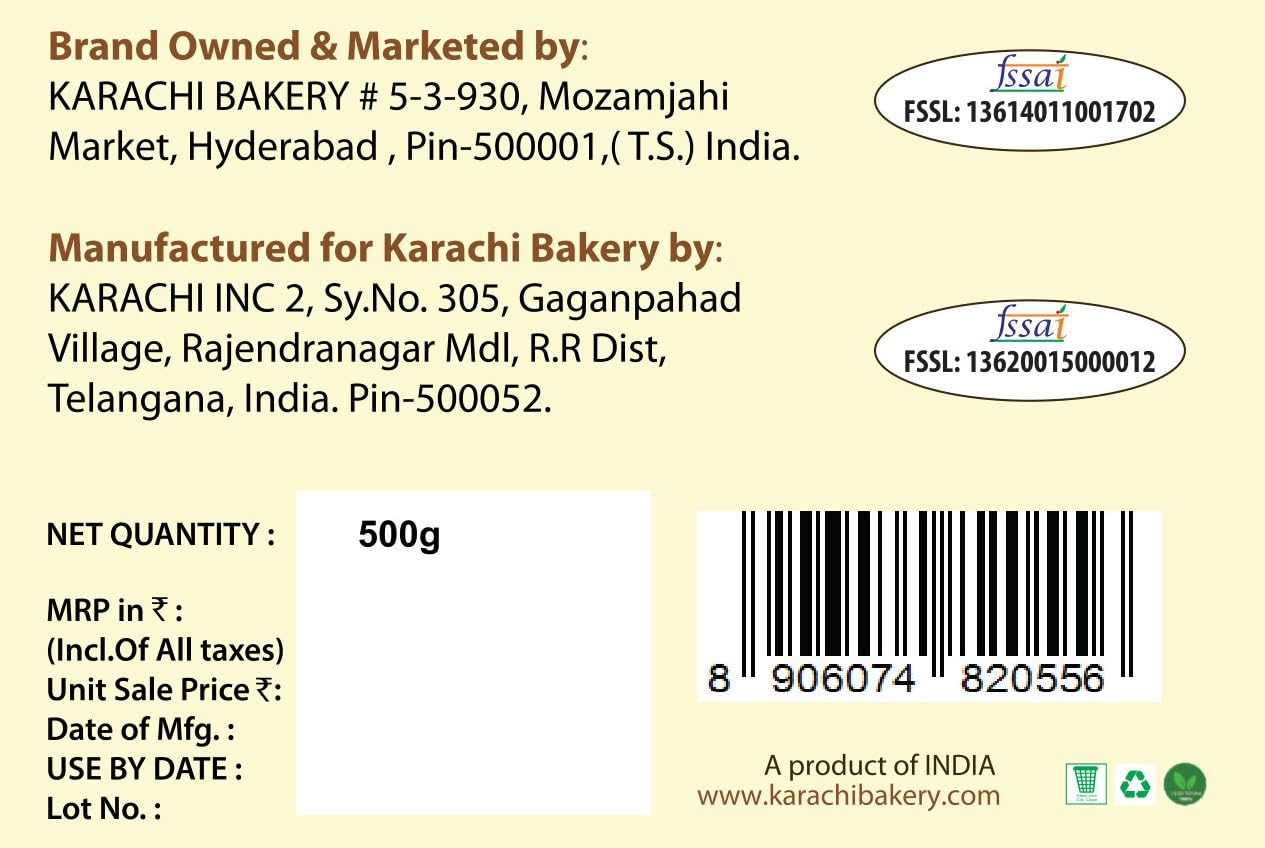 Karachi Bakery Dum Ke Rote -500 g